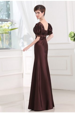 Robe de bal longue manche nulle avec manche 1/2 en satin collant - photo 2