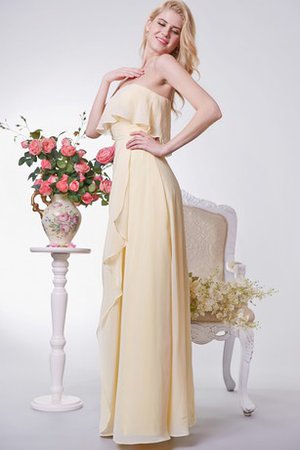 Robe demoiselle d'honneur longue avec chiffon ruché au drapée de bustier - photo 2