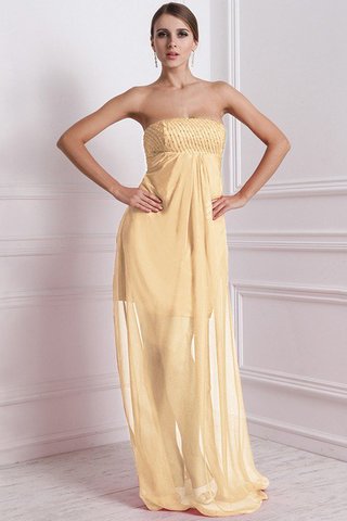 Robe demoiselle d'honneur longue avec sans manches de princesse ligne a avec chiffon - photo 6