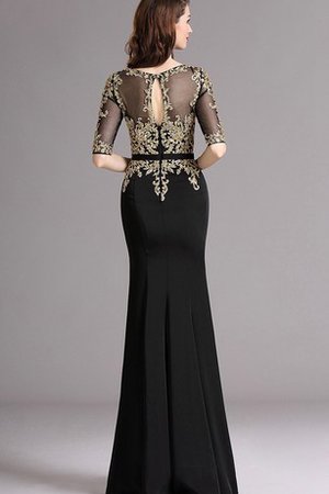 Robe de bal plissé avec chiffon maillot appliques longueur au niveau de sol - photo 2