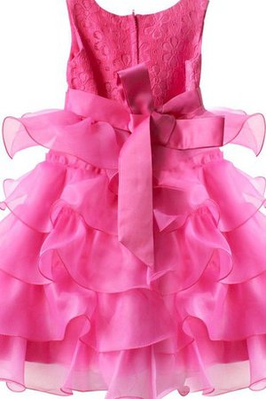 Robe de cortège enfant pailleté manche nulle avec nœud de lotus - photo 2