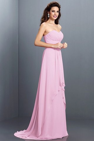 Robe demoiselle d'honneur naturel longue avec chiffon ligne a avec fronce - photo 22