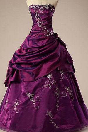 Robe de quinceanera avec chiffon de mode de bal avec broderie avec lacets avec perle - photo 1