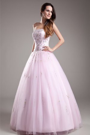 Robe de quinceanera avec perle de mode de bal en tulle de bustier en organza - photo 2