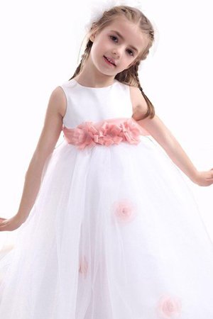 Robe de cortège enfant avec fleurs avec sans manches ligne a - photo 2