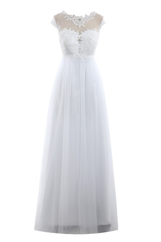 Robe de mariée sage serieuse exclusif derniere tendance longueur au ras du sol - photo 1