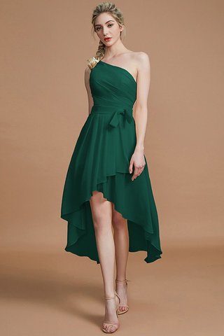 Robe demoiselle d'honneur naturel avec chiffon silhouette asymétrique avec zip ligne a - photo 14