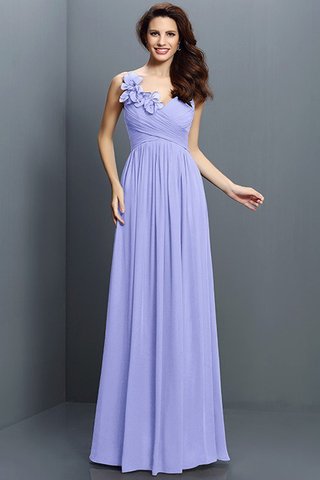 Robe demoiselle d'honneur longue v encolure avec fronce avec chiffon ligne a - photo 17