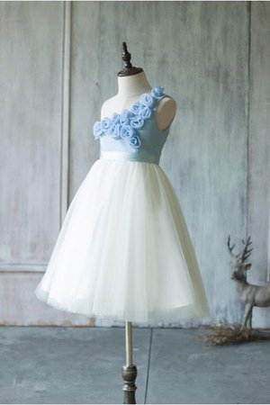 Robe de cortège enfant plissage ruché de lotus ligne a textile en tulle - photo 2