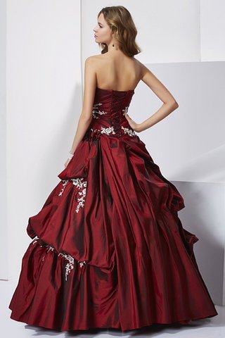 Robe de quinceanera naturel en taffetas cordon de mode de bal avec perle - photo 2