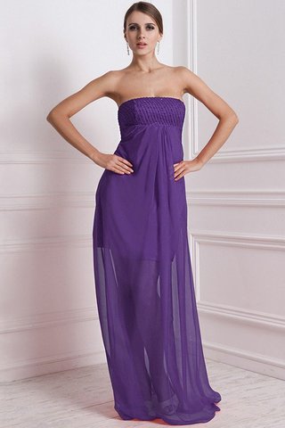 Robe demoiselle d'honneur longue avec sans manches de princesse ligne a avec chiffon - photo 23