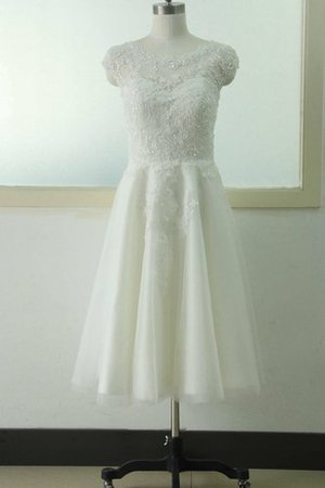 Robe de mariée avec chiffon cordon avec zip textile en tulle decoration en fleur - photo 1