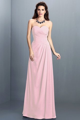 Robe demoiselle d'honneur longue avec chiffon de princesse au drapée avec zip - photo 22