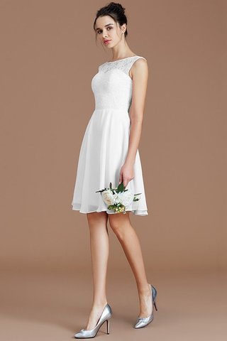 Robe demoiselle d'honneur bref avec chiffon manche nulle de col bateau de princesse - photo 34
