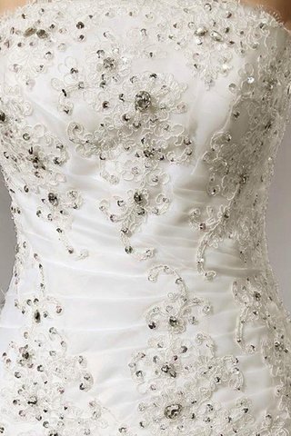 Robe de mariée de bustier de mode de bal honorable cordon naturel - photo 3