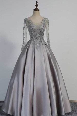 Robe de bal delicat vintage avec décoration dentelle de mode de bal avec perle - photo 1