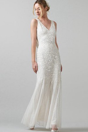 Robe de mariée nature chic sexy collant v encolure - photo 1