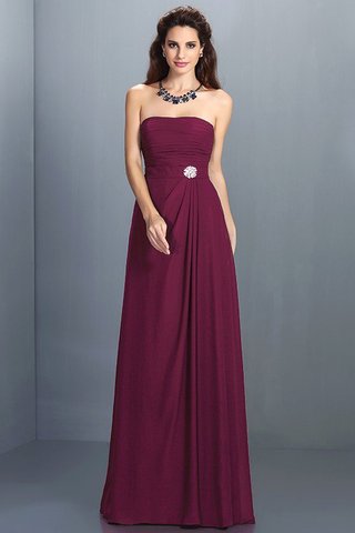 Robe demoiselle d'honneur longue avec zip a-ligne de bustier de princesse - photo 5