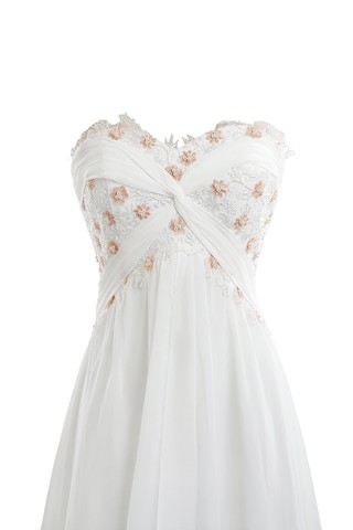 Robe de mariée chic de fourreau en chiffon en grandes tailles longueur au niveau de sol - photo 2