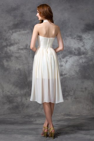 Robe de cocktail pailleté dénudé haut bas manche nulle de princesse - photo 2