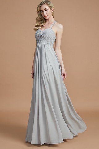 Robe demoiselle d'honneur naturel ruché avec chiffon fermeutre eclair avec sans manches - photo 1