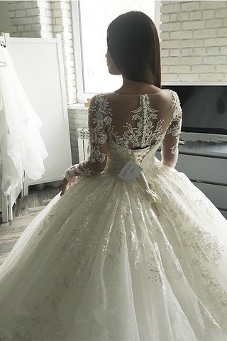 Robe de mariée textile en tulle cordon de traîne moyenne morden naturel - photo 2