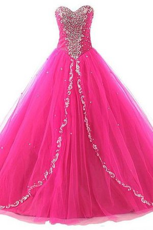 Robe de quinceanera naturel appliques de mode de bal ligne a col en forme de cœur - photo 1