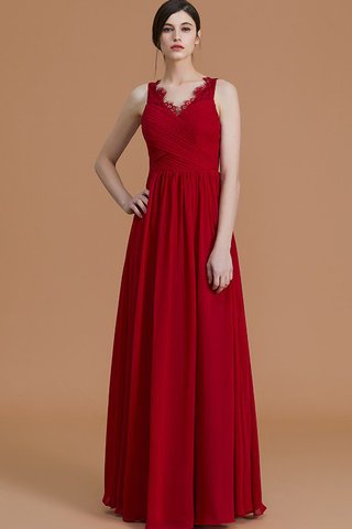 Robe demoiselle d'honneur naturel de princesse ligne a avec zip de lotus - photo 3