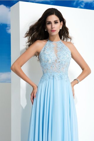 Robe de bal appliques longueur au niveau de sol avec chiffon ligne a de princesse - photo 6