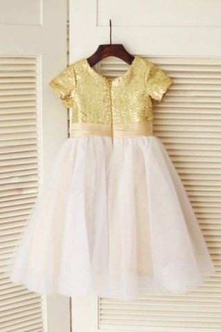 Robe de cortège enfant naturel longue avec zip de princesse longueur au niveau de sol - photo 2