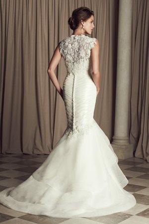 Robe de mariée longue exclusif a salle intérieure sans ceinture col en reine - photo 2