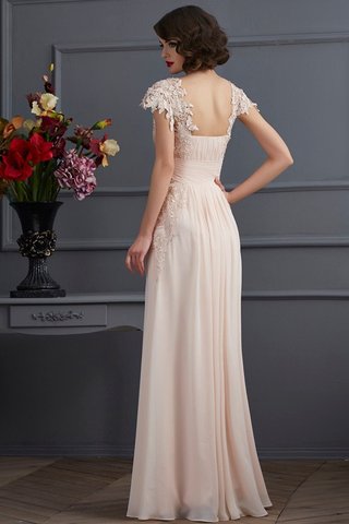 Robe de bal longue en chiffon avec manche courte de princesse jusqu'au sol - photo 2