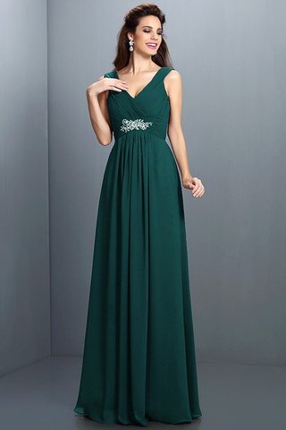 Robe demoiselle d'honneur naturel longue plissage fermeutre eclair avec fronce - photo 8
