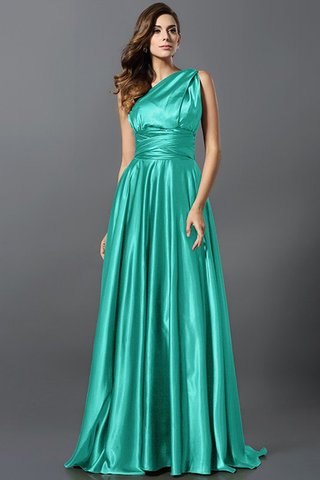 Robe demoiselle d'honneur longue plissage de princesse en satin soyeux ligne a - photo 27