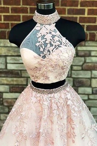 Robe de bal elevé avec sans manches énergique textile en tulle 2 pice - photo 2