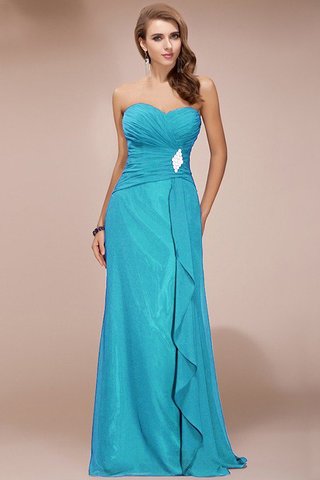 Robe demoiselle d'honneur avec zip avec perle col en forme de cœur avec chiffon en forme - photo 10