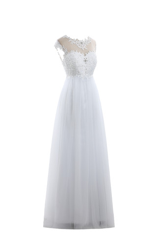 Robe de mariée sage serieuse exclusif derniere tendance longueur au ras du sol - photo 4