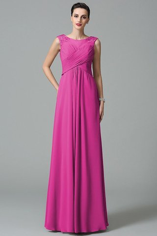 Robe demoiselle d'honneur longue manche nulle avec chiffon a-ligne fermeutre eclair - photo 11