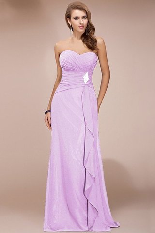 Robe demoiselle d'honneur avec zip avec perle col en forme de cœur avec chiffon en forme - photo 17