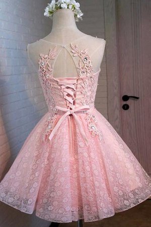 Robe fête de la rentrée romantique intemporel en dentelle ruché avec perle - photo 2