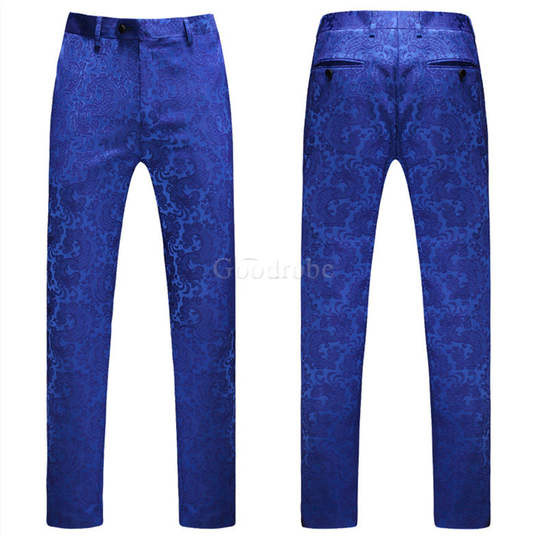 Conceptions hommes costumes 3 pièces bleu royal