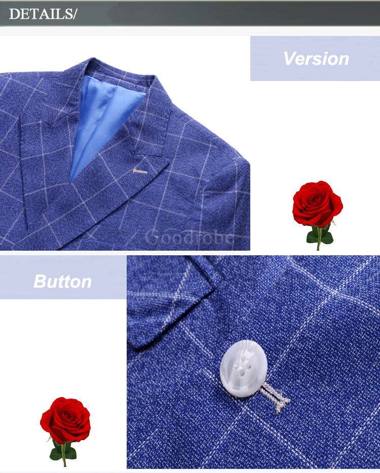 Double boutonnage affaires luxe costumes pour hommes hommes blazer grande taille