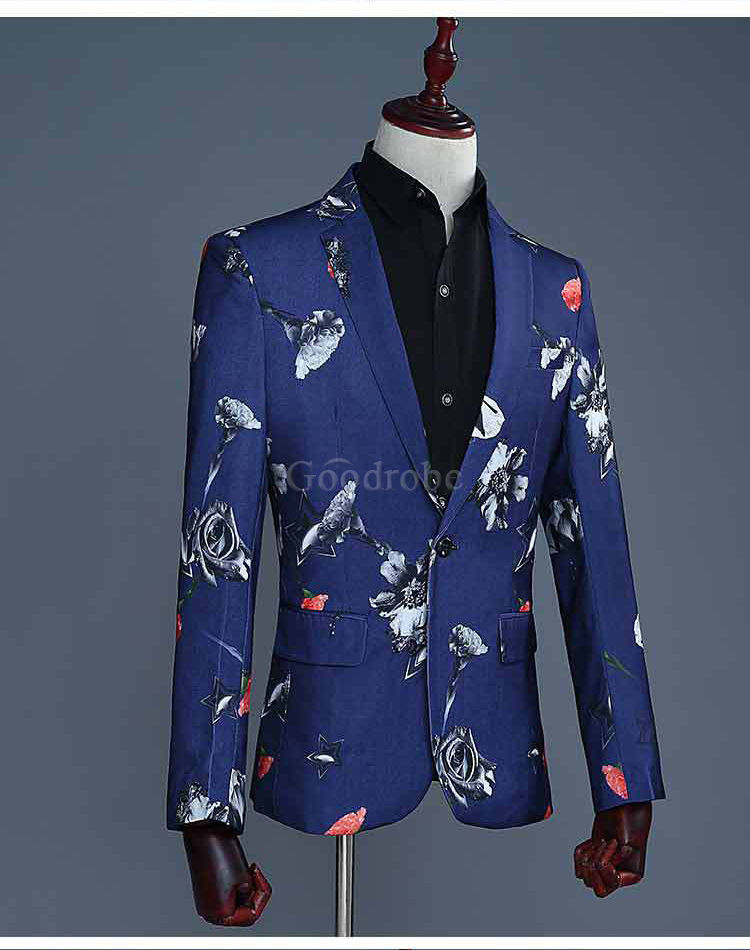 Mariage costume homme noir hommes hommes floral