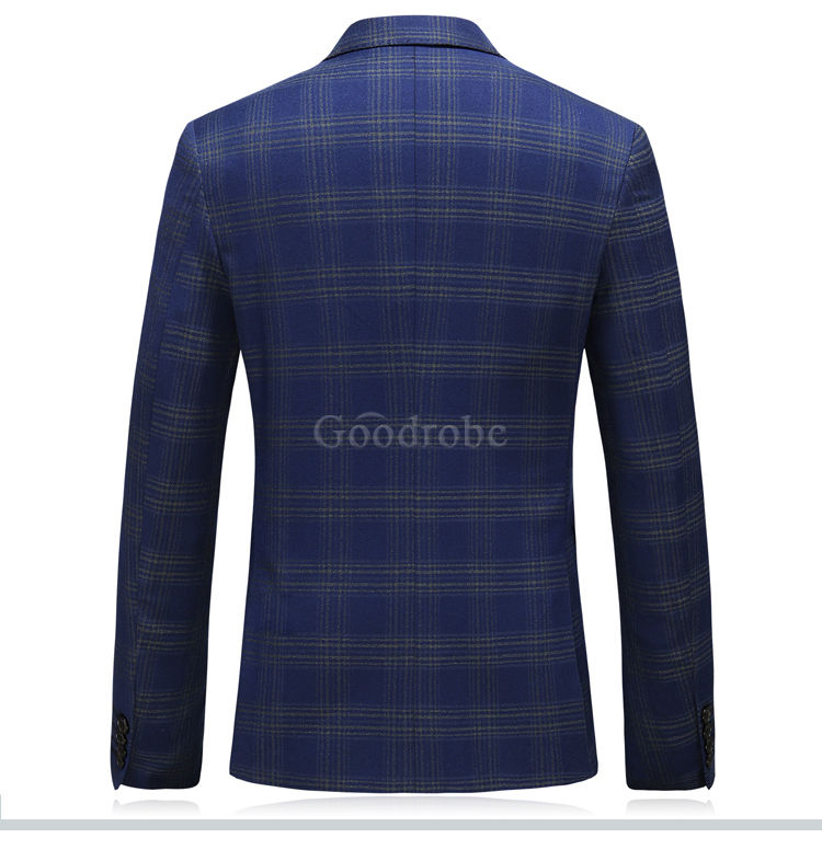 Costume slim fit 3 pièces bleu marine grande taille 5xl smoking