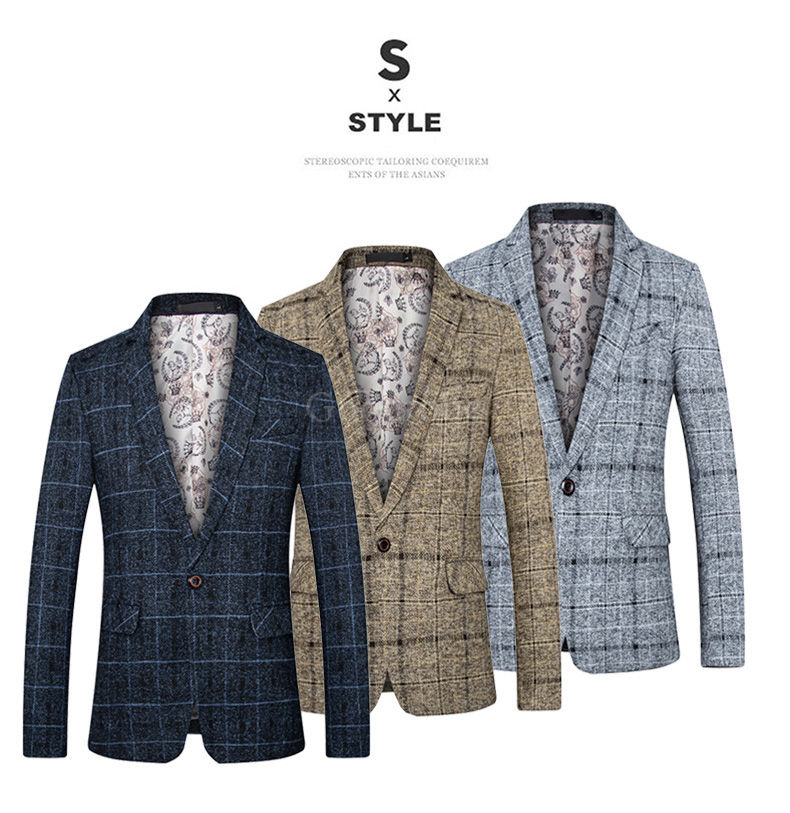 Gentleman costume automne hommes blazer masculino