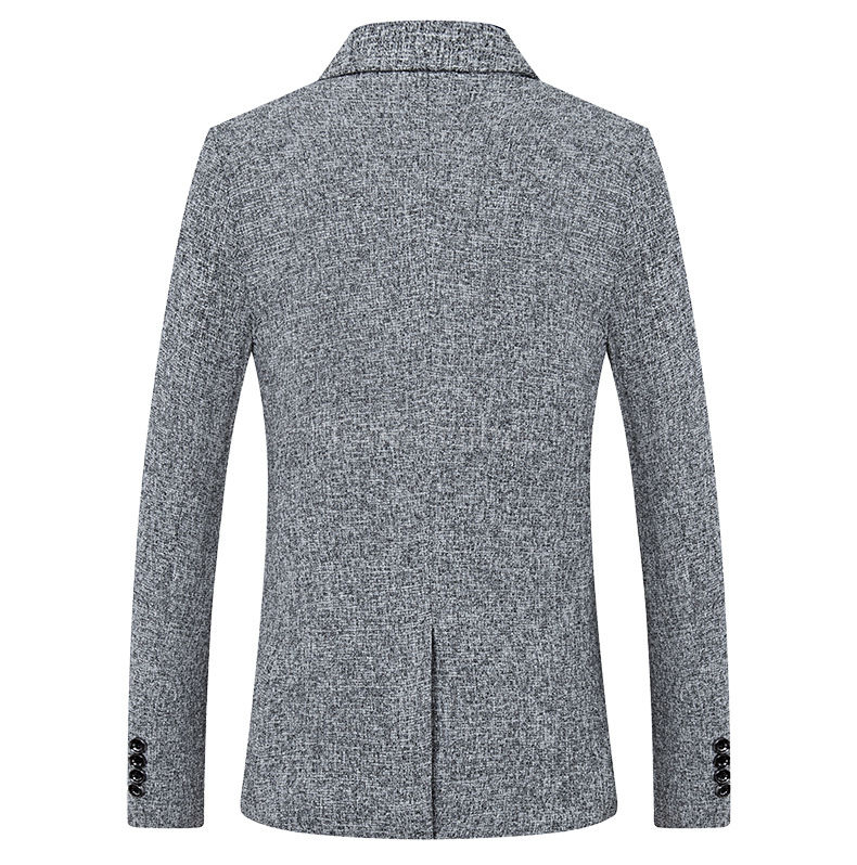 Hommes blazer blazer marque costume décontracté noir