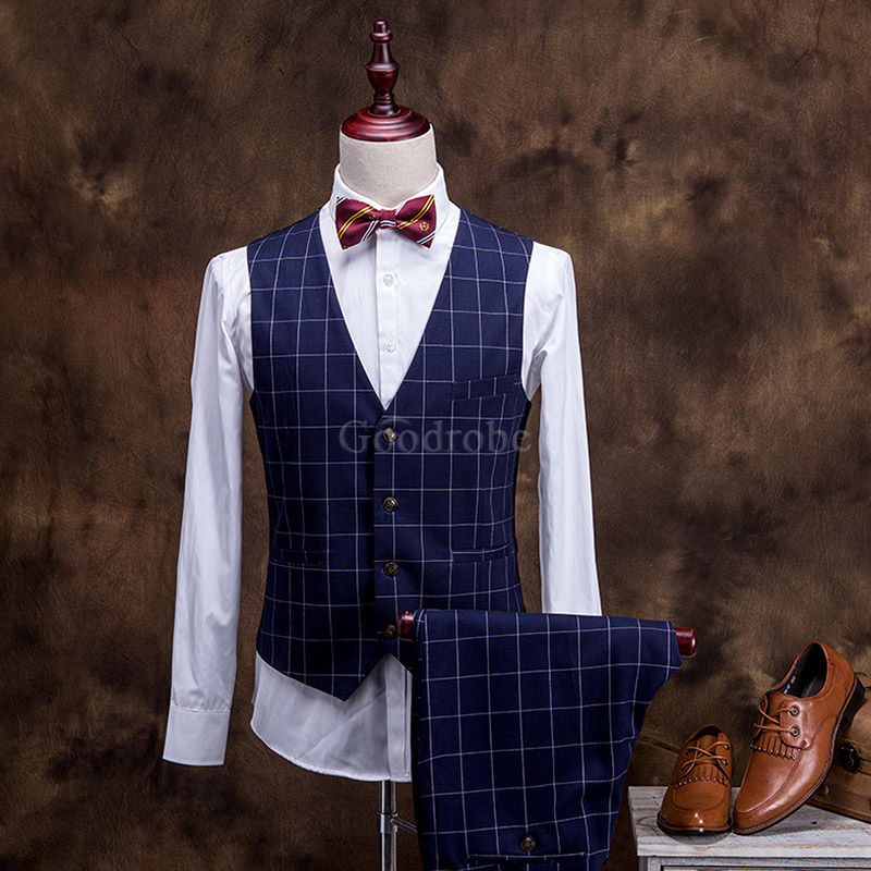 3 pièces veste + gilet + pantalon marque mariage hommes costumes décontracté