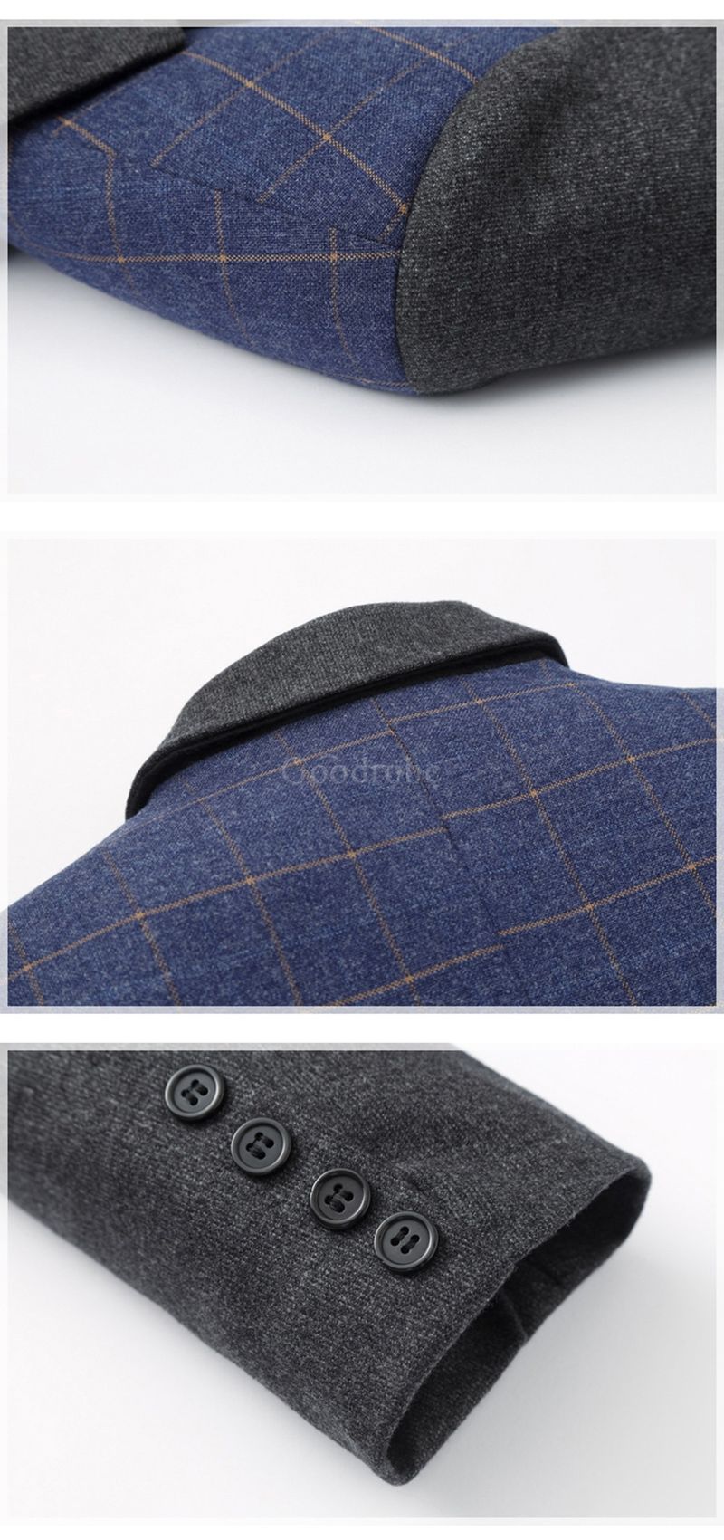 Nouveau style mode décontracté hommes blazer boutonnage