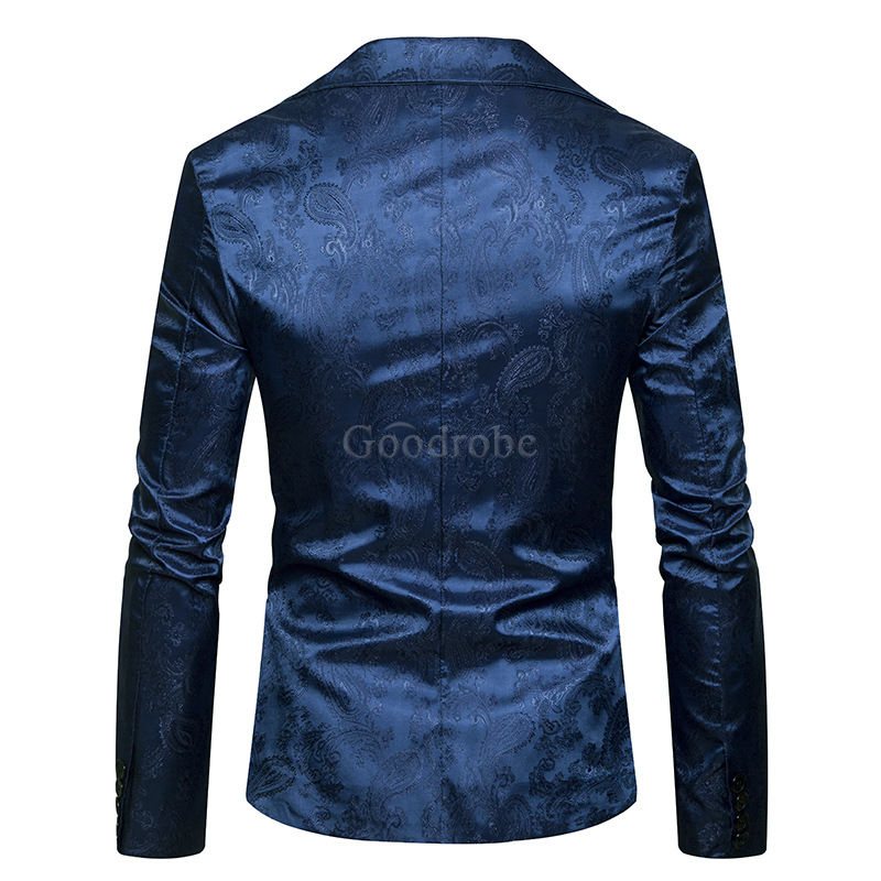 Printemps mode imprimer fleur slim convient blazers veste manteau