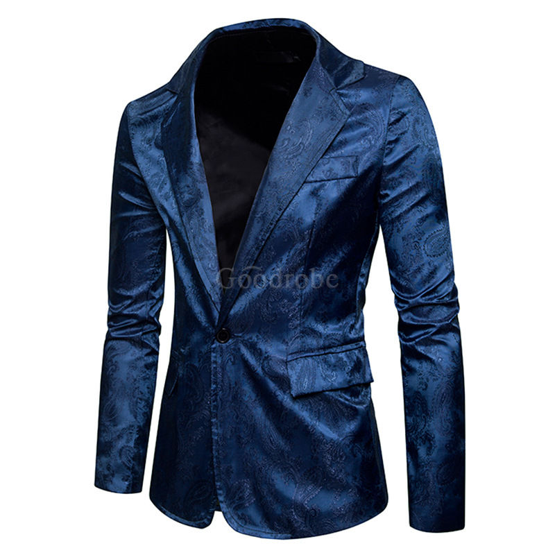 Printemps mode imprimer fleur slim convient blazers veste manteau